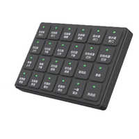 Clavier CAN Bus à 24 boutons, indice d'étanchéité IP67, clavier en silicone pour camion compacteur de déchets avec symbole personnalisé 9-36V DL-KB24Q