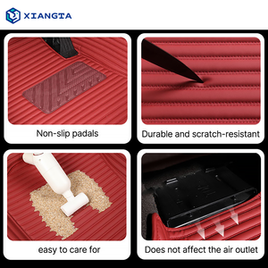 Alfombrillas de Coche Xiangta de Cuero Antideslizantes e Impermeables de 12 mm de Grosor, Juego Completo de 3 Piezas, Ajuste Personalizado para Invierno y Todo Clima - Product Image 2