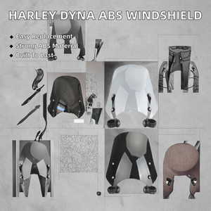 Nouveau <span class=keywords><strong>pare</strong></span>-<span class=keywords><strong>brise</strong></span> ABS pour moto Dyna Softail avec garantie d'un an - Product Image 2