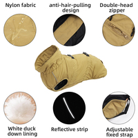 Manteau pour chien en nylon Ripstop imperméable, style luxueux, coupe confortable, facile à mettre et à enlever, idéal pour les promenades en extérieur