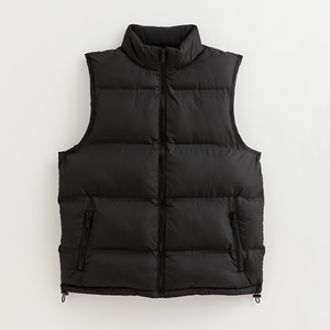 Gilet matelassé <span class=keywords><strong>sans</strong></span> manches coupe régulière coupe-vent pour <span class=keywords><strong>homme</strong></span> – Veste d'hiver très vendue - Product Image 3