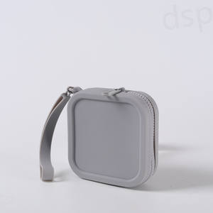 Tas Kabel Silikon dengan Ritsleting, Kotak Penyimpanan Aksesori Kecil untuk Ponsel, Earphone, dan Perangkat Digital - Product Image 6