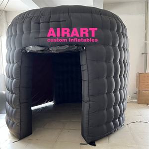 풍선 사진 부스, 검은 풍선 사진 부스 텐트, 하이 퀄리티 라이트 튜브이있는 돔 탑 풍선 포토 부스 - Product Image 4
