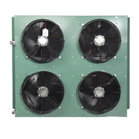 Commerciële koudeopslaginstallatie 2-4Fans luchtgekoelde condensor op maat gemaakte warmtewisselaar onderdeel koelinstallatie luchtkoeler condensatie