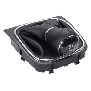 Volkswagen Car <b>Gear</b> <b>Knob</b> 5 6 Speed Leather Shift <b>Knob</b> For Golf Sagitar Manual Transmission Parts - Product Image 3