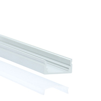 Profilé en aluminium LED avec diffuseur, embouts et clips pour bande LED 17*08 mm