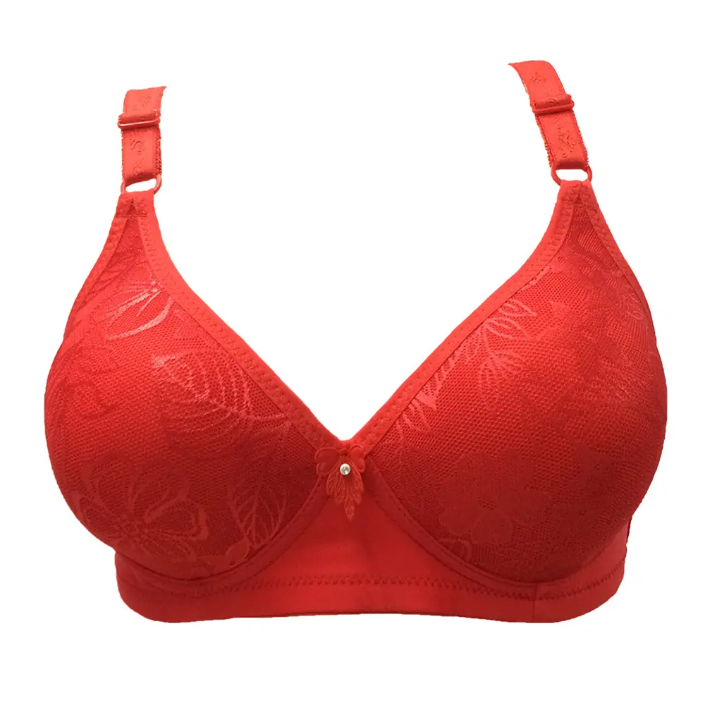 WZ002 Women Plus Size New Design High Qualities Soft Rending Large Comfortable Breast Thin Cup Non Padded Bra