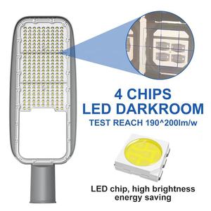 مصباح شارع LED مقاوم للماء IP66 عالي الإضاءة SMD3030 من الألومنيوم المصبوب 30 واط 50 واط 100 واط 150 واط للاستخدام الخارجي في الطرق الريفية - Product Image 4