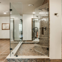 DAIYA porte de douche en verre sans cadre