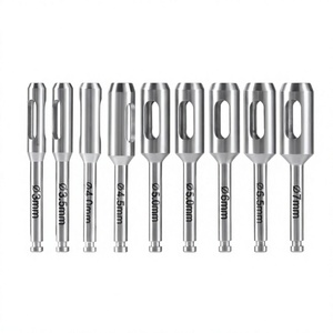 Kit de herramientas dentales de baja velocidad para perforación de tejido dental, fresa de acero inoxidable de tipo largo para implantes dentales y perforación ósea - Product Image 4