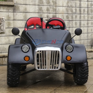 Vente en gros d'usine - Voiture électrique miniature rétro en acier noir de haute qualité, classique, vintage, 2 places - Product Image 3