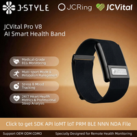 Bracelet électronique étudiant JCVital V8 avec rappel d'alarme, étanche, rechargeable et respectueux de l'environnement