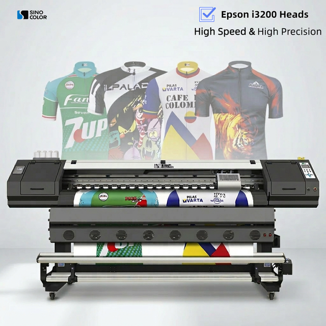 SinoColor 1.8m 70" I3200 2/3 Head Dye Sublimation Printer for Heat Transfer Paper, Industrial Blanket Carpet Jersey Machine