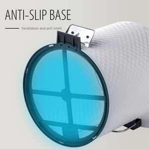 Phòng Tắm Thép Không Gỉ Thùng Rác Và Nhà Vệ Sinh Bàn Chải Thiết Lập Kim Loại Thùng Rác Có Thể Trắng - Product Image 5