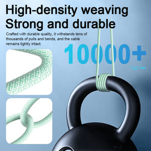 Cable USB C a USB C Trenzado Colorido Macar con Carga Rápida PD de 60 W y 12 Meses de Garantía para Teléfono Móvil - Product Image 4