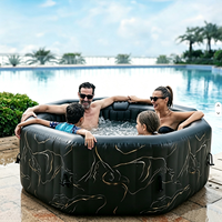 Grande baignoire SPA gonflable personnalisée avec piscine gonflable portable en PVC laminé pour jardin extérieur