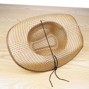 2025 Men's Outdoor Large Brim Sunscreen Straw <b>Hat</b> <b>Summer</b> Sunshade Farm Work & Party <b>Hat</b> Hot <b>Summer</b> Wholesale Sale - Product Image 3