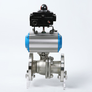 Válvula de Bola Neumática de 4 Pulgadas, 700 Psi, Alta Temperatura, Vapor, Acero Inoxidable, Brida, Uso Industrial - Product Image 2