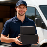 Boîtes d'expédition noires personnalisées, boîtes en carton ondulé auto-adhésives avec bande de fermeture éclair, boîtes d'expédition pour l'emballage commercial