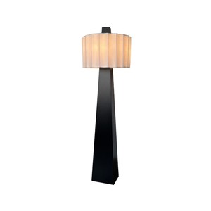 Lámpara de Pie Decorativa Vintage de 163 cm, Negra, de Madera y Tela, LED, Altura Ajustable, Iluminación para Sala de Estar y Dormitorio - Product Image 5