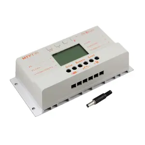 Controlador de carga solar 30a mppt, 12v 24v, interruptor automático, painel solar, controlador de carga com display lcd, temporizador de carga