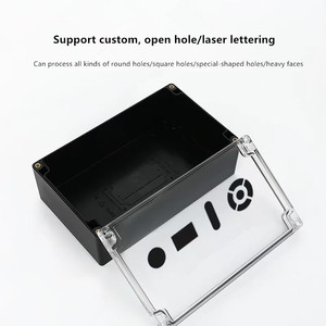 Scatola di Controllo Impermeabile IP67 per Esterni in ABS con Coperchio Trasparente Nero per Giunzioni Elettroniche - Product Image 5