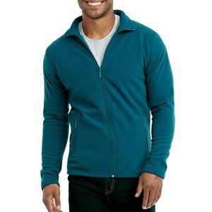 Giacca da <span class=keywords><strong>Uomo</strong></span> in Pile Polare a Maniche Lunghe con Cerniera Completa Felpe Tinta Unita Morbide <span class=keywords><strong>Senza</strong></span> <span class=keywords><strong>Cappuccio</strong></span> - Product Image 2
