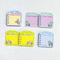 Carnet de notes miniatures avec séparateurs magiques, série de poissons de dessin animé mignons, pages intérieures colorées, journal étudiant au design attrayant