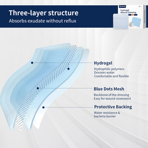 Apósito de hidrogel estéril para quemaduras, compresa calmante estéril, tratamiento protector refrescante para quemaduras leves, ampollas y cortes - Product Image 3