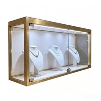Vitrines à bijoux en acrylique personnalisables GZowin avec éclairage LED pour les bijouteries, les salles d'exposition de luxe - Écologiques et durables