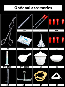 Science flacons en verre borosilicaté entonnoir séparateur <span class=keywords><strong>pipette</strong></span> 1000 flacon avec vis c kit de distillation joint laboratoire glasswar - Product Image 4
