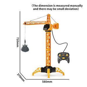 Grue à tour à crochet en alliage télécommandée avec jet sonore et lumineux simulé <span class=keywords><strong>Camion</strong></span> <span class=keywords><strong>de</strong></span> construction moulé sous pression RC - Product Image 6