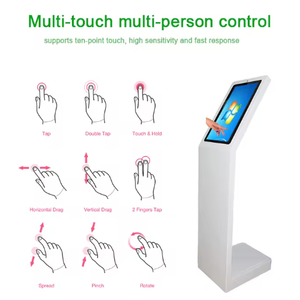 19 inch tự phục vụ <span class=keywords><strong>kiosk</strong></span> màn hình cảm ứng tầng thường vụ máy in nhiệt QR đọc mã máy ảnh - Product Image 4