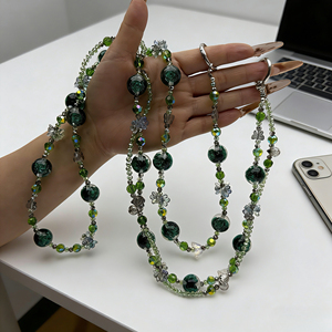 Chaîne de téléphone longue avec perles lumineuses LuxuriousDuty, mains libres, <span class=keywords><strong>portable</strong></span>, anti-perte, cordon - Product Image 3