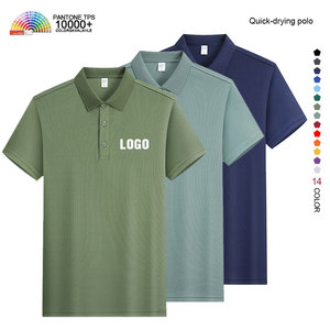 Wholesale 100% Polyester Polo Customization Mens T Shirt Custom Embroidered Golf Polo Shirts Polyester Polo Shirt for Men