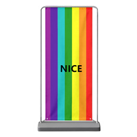 Toile de fond personnalisée avec motif arc-en-ciel (design à sept rayures), idéale pour les rassemblements décontractés et les célébrations.