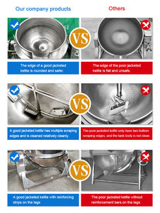 50L 100L200L工業用自動電気加熱キャンディーシロップ砂糖混合攪拌調理鍋ジャケットケトル機器 - Product Image 4