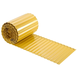 Bordure de <span class=keywords><strong>jardin</strong></span> en métal flexible ondulé noir industriel, finition en <span class=keywords><strong>acier</strong></span> résistant à la <span class=keywords><strong>rouille</strong></span>, peinture poudrée, style Art déco - Product Image 3