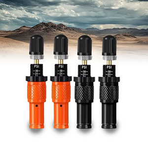 Válvula de Desinflado de Neumáticos con Parada Automática Ajustable, Escala de Presión Dual PSI 10-30 PSI, Kit de Válvulas de Liberación de Aire para Neumáticos Todoterreno <span class=keywords><strong>4X4</strong></span> para SUV y Camionetas - Product Image 1