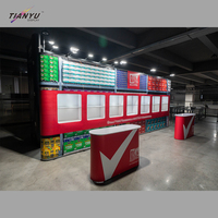 Bannière LED modulaire pour marché éphémère, stand d'exposition pour la publicité, fabricant de stands modulaires