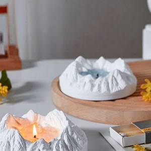 Candele Profumate Personalizzabili all'Ingrosso a Base Vegetale, Modellate a Mano a Forma <span class=keywords><strong>di</strong></span> Montagna Innevata per Uso Domestico e Interno - Product Image 5