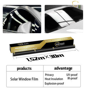 Wesun HC-35 selbst klebende Solar fenster Tint Carbon Film 1.52X30 M Aut ofens ter folie für Automotive Window Tint Car - Product Image 5