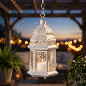 Lámpara Portátil de Hierro Hecha a Mano, Ecológica e Impermeable, Ideal para Decoración Navideña del Hogar, Superventas - Product Image 1