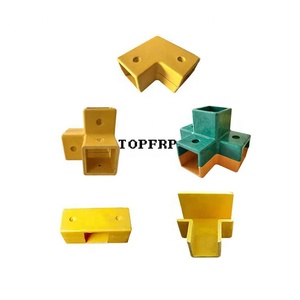 ข้อต่อท่อสี่เหลี่ยมไฟเบอร์กลาส FRP ขนาด 50x50 มม. - Product Image 2
