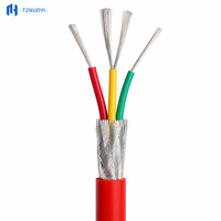 Câble en caoutchouc silicone à 3 conducteurs résistant aux hautes températures, diamètre extérieur 4,5 mm, fil électrique flexible pour élément chauffant