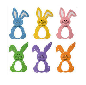 <strong>EASTER</strong> WOODEN BUNNY <strong>KINDER</strong> <strong>EGG</strong> HOLDER DECORATION HAPPY <strong>EASTER</strong> RABBIT <strong>EGG</strong> HOLDER - Product Image 5