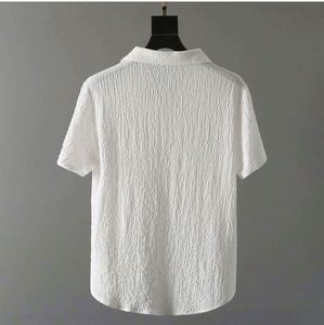 Trajes Casuales de Verano para Hombre de 2 Piezas, Camiseta de Manga Corta + Pantalones Largos, Cuello Polo de Color Sólido, Cintura Elástica con Botones, Secado Rápido - Product Image 5