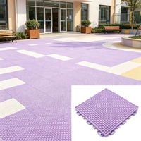 Umweltfreundliches PP-Material FD120 Flache Kleine Doppelschicht-Bodenmatte, Geräuschdämpfende Matte für Park und Platz
