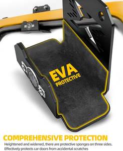 Support de rangement pour <span class=keywords><strong>Jeep</strong></span> Wrangler, crochet de fixation pour les modèles <span class=keywords><strong>Jeep</strong></span> Wrangler de 1956 à 2024, installation robuste, support de rangement de porte, ensemble de 4 pièces - Product Image 3