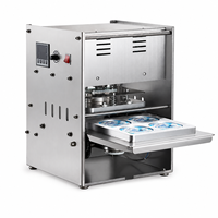 Machine de scellage automatique de gobelets en acier inoxydable de haute précision pour bureau, pour gobelets en plastique de yaourt, sauce et pudding